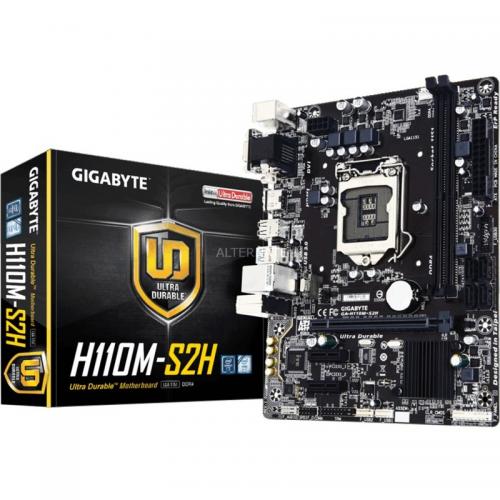 Placa de baza Gigabyte H110M-S2H, Intel H110, Socket LGA1151, mATX