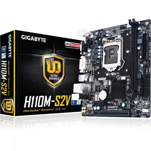 Placa de baza GIGABYTE H110M-S2V Intel H110, Socket 1151, mATX