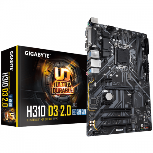 Placa de baza GIGABYTE H310 D3 2.0, Socket LGA1151