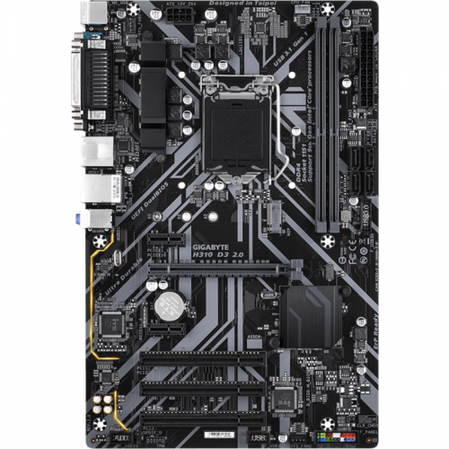 Placa de baza GIGABYTE H310 D3 2.0, Intel H310, Socket 1151 v2, ATX