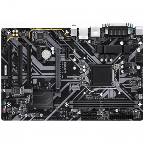 Placa de baza GIGABYTE H310 D3 2.0, Intel H310, Socket 1151 v2, ATX