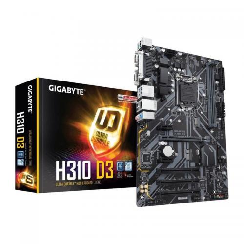 Placa de baza Gigabyte H310 D3, Intel H310, socket 1151 v2, ATX