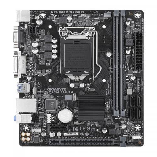 Placa de baza GIGABYTE H310M S2V 2.0, Intel H310, Socket 1151 v2, mATX