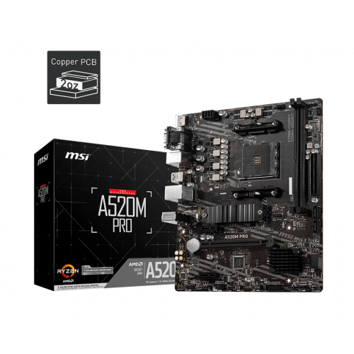 Placa de baza MSI A520M-A PRO, Socket AM4