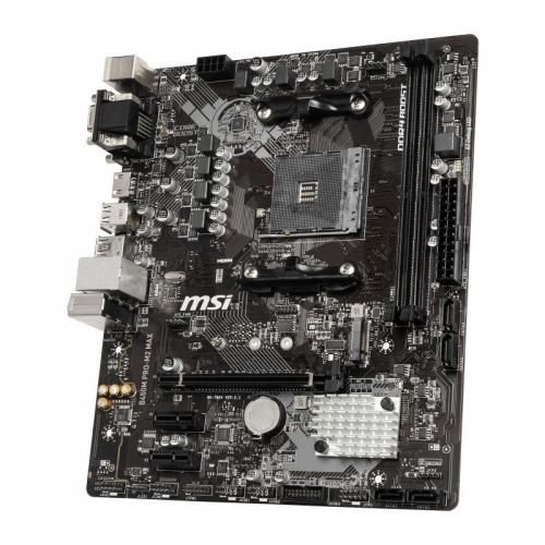 Placa de baza MSI B450M PRO-M2 MAX, AMD B450, Socket AM4, mATX