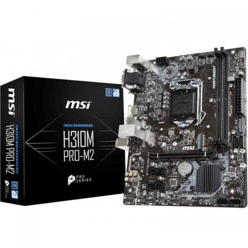 Placa de baza MSI H310M PRO-M2, socket 1151