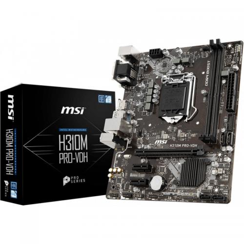 Placa de baza MSI H310M PRO-VDH, socket 1151