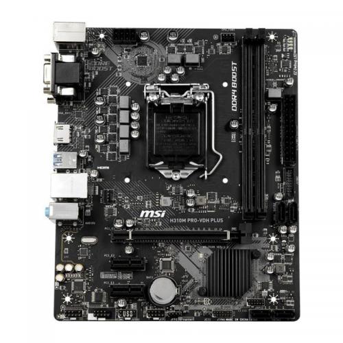 Placa de baza MSI H310M PRO-VDH PLUS, Intel H310, Socket 1151 v2, mATX