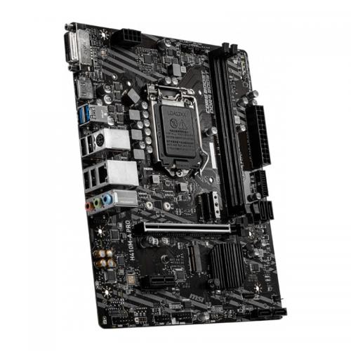 Placa de baza MSI H410M-A PRO, Intel H410, Socket 1200, mATX