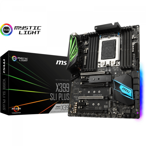 Placa de baza MSI X399 SLI PLUS, Socket TR4