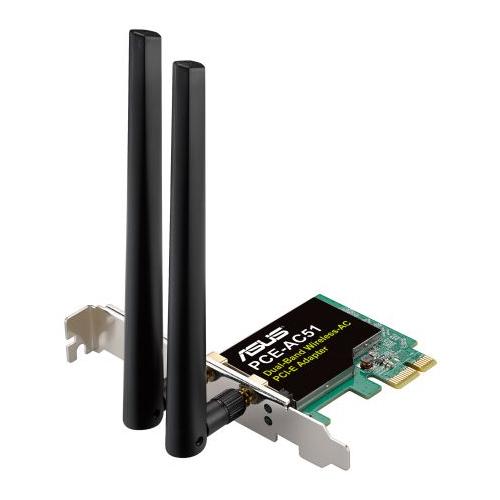 Placa de Retea Wireless ASUS PCE-AC51, AC750, Wi-Fi 5, Dual-Band