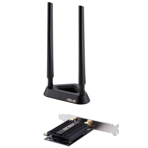 Placa de Retea Wireless ASUS PCE-AX58BT, AX3000, Wi-Fi 6, Dual-Band