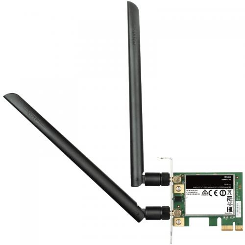 Placa de retea wireless D-Link DWA-582, AC1200, Dual Band