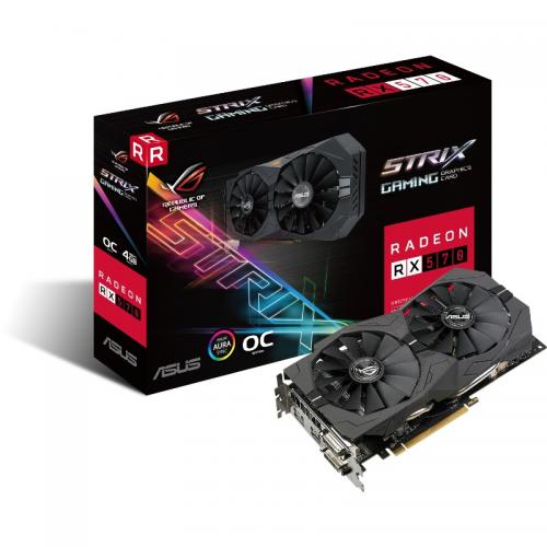Placa video Asus AMD Radeon RX 570 STRIX GAMING O4G 4GB, DDR5, 256bit