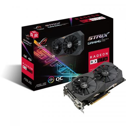 Placa video Asus AMD Radeon RX 570 STRIX GAMING O8G 8GB, DDR5, 256bit