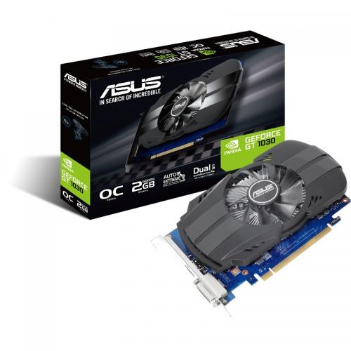 Placa video ASUS GeForce GT1030 O2G, 2GB GDDR5, 64-bit