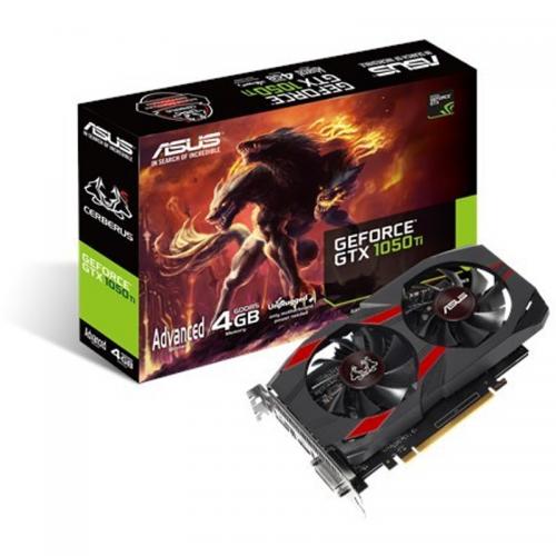 Placa video ASUS GeForce GTX 1050 Ti Cerberus O4G, 4GB GDDR5, 128-bit