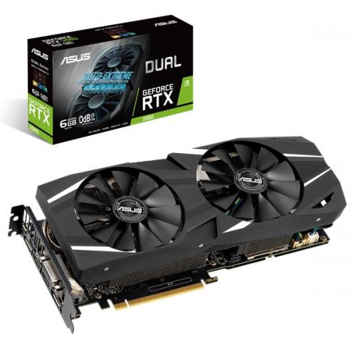 Placa video ASUS nVidia GeForce RTX 2060 DUAL 6GB, GDDR6, 192bit