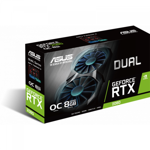 Placa video ASUS nVidia GeForce RTX 2080 Dual O8G 8GB, GDDR6, 256bit