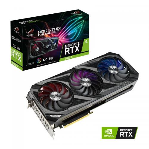 Placa video ASUS nVidia GeForce RTX 3060 Ti ROG STRIX GAMING O8G 8GB, GDDR6, 256bit