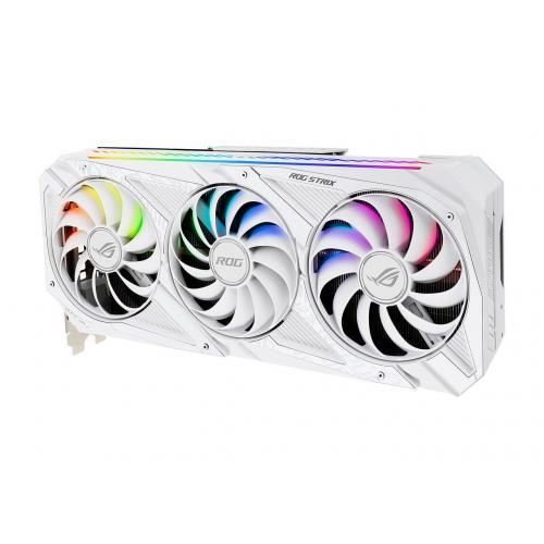 Placa video ASUS nVidia GeForce RTX 3070 ROG STRIX WHITE OC LHR 8GB, GDDR6, 256bit - RESIGILAT