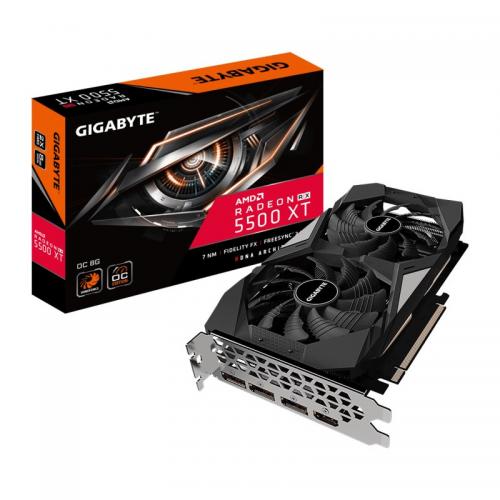 Placa Video Gigabyte AMD Radeon RX 5500 XT OC 8GB, GDDR6, 128bit