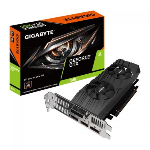 Placa video GIGABYTE GeForce GTX 1650 D6 OC Low Profile, 4GB GDDR6, 128-bit