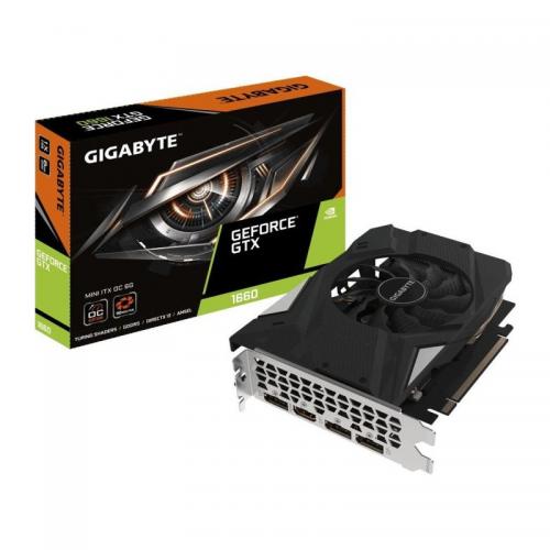 Placa video GIGABYTE nVidia GeForce GTX 1660 MINI ITX OC, 6GB, GDDR5, 192bit