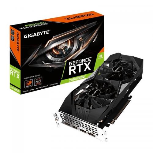 Placa video GIGABYTE  nVidia GeForce RTX 2060 Super WINDFORCE OC, 8GB, GDDR6, 256bit