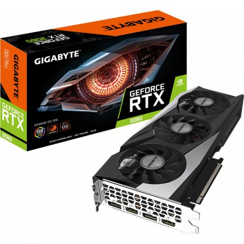 Placa video GIGABYTE nVidia GeForce RTX 3060 GAMING OC 12GB, GDDR6, 192bit