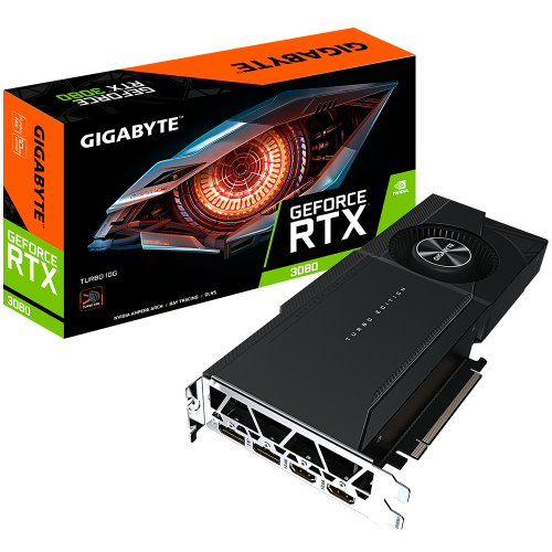 Placa video Gigabyte nVidia GeForce RTX 3080 TURBO LHR 10GB, GDDR6X, 320bit