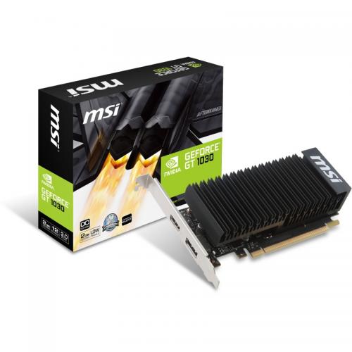 Placa video MSI nVidia GeForce GT 1030 2GH LP OC 2GB, DDR5, 64bit