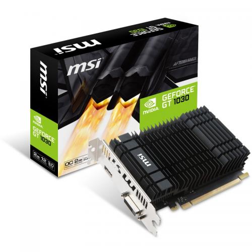 Placa video MSI GeForce® GT1030 OC, 2 GB GDDR5, 64-bit