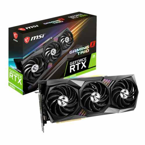 Placa video MSI nVidia GeForce RTX 3080 GAMING X TRIO, 10GB, GDDR6X, 320bit