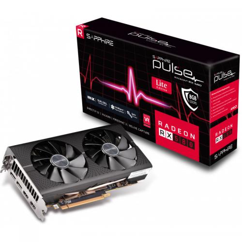 Placa Video Sapphire AMD Radeon RX 580 8GB, GDDR5, 256bit