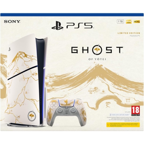 Consola Sony PlayStation 5 Slim Ghost of Yotei Limited Edition, 1TB, Gold + Joc Ghost of Yotei