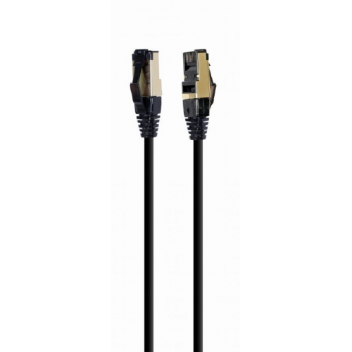 Patch Cord Gembird PP8-LSZHCU-BK-0.5M, S/FTP, Cat.8, 0.5m, Black