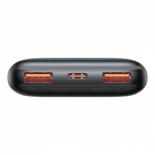 Baterie portabila Baseus Bipow Pro, 10000mAh, 2x USB, 1x USB-C, Black