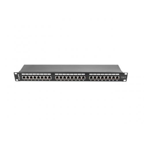 Patch Panel Lanberg PPS6-1024-B, 19inch, 24 porturi, Black