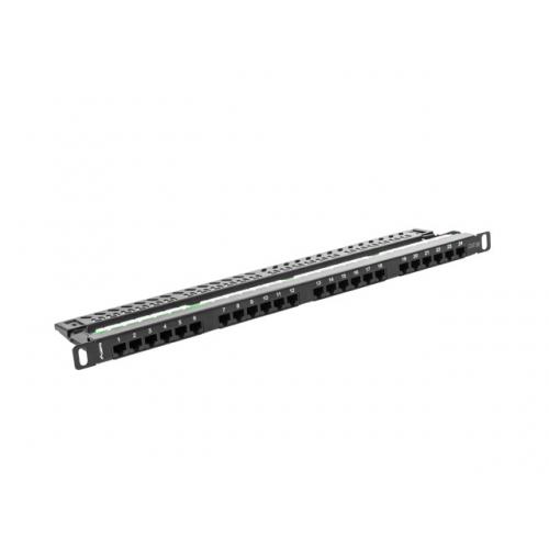 Patch Panel Lanberg PPU5-0024-B, 19inch, 24 porturi, Black