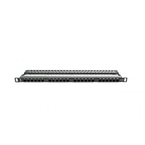 Patch Panel Lanberg PPU5-0024-B, 19inch, 24 porturi, Black