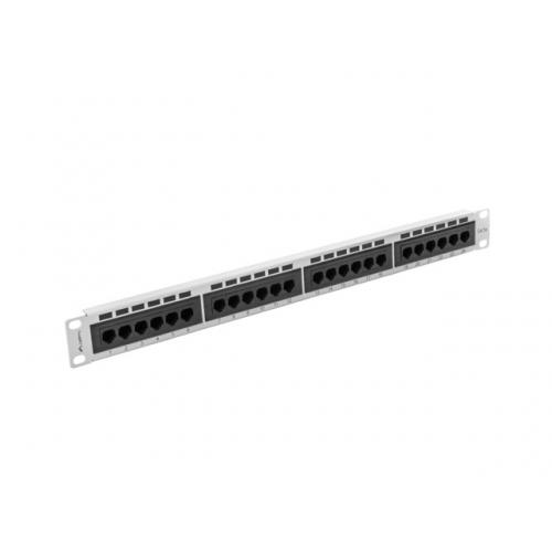 Patch Panel Lanberg PPU5-1024-S, 19inch, 24 porturi, Black