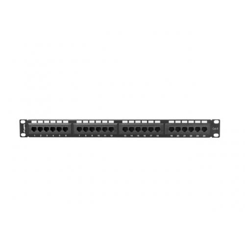 Patch Panel Lanberg PPU6-1024-B, 19inch, 24 porturi, Black