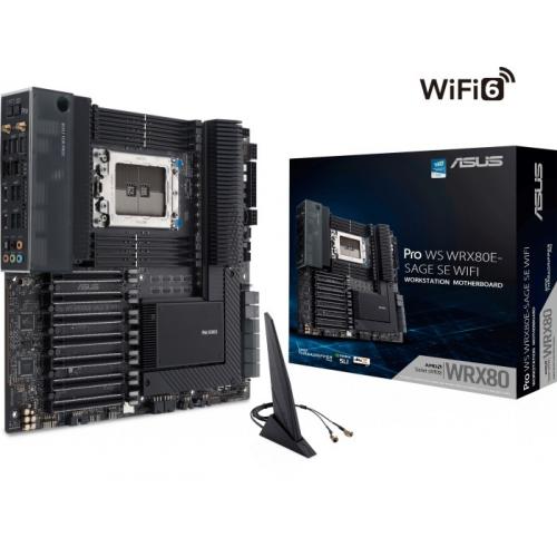 Placa de baza ASUS Pro WS WRX80E-Sage SE WIFI, AMD WRX80, socket sWRX8, eATX