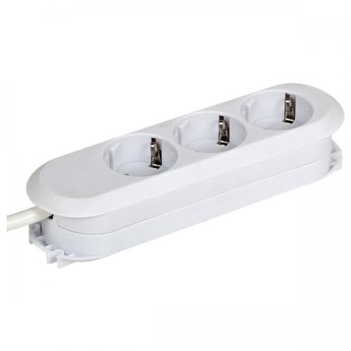 Prelungitor Bachmann Smart 3xCEE7, 3 prize schuko, 1.5m, White