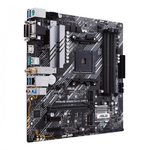 Placa de baza ASUS PRIME B550M-A (WI-FI) II, AMD B550, socket AM4, mATX