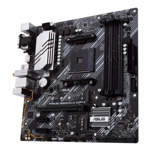 Placa de baza ASUS PRIME B550M-A (WI-FI) II, AMD B550, socket AM4, mATX