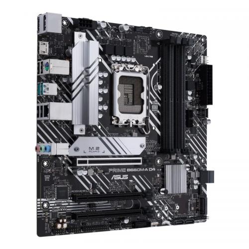 Placa de baza Asus PRIME B660M-A D4, Intel B660, Socket 1700, mATX