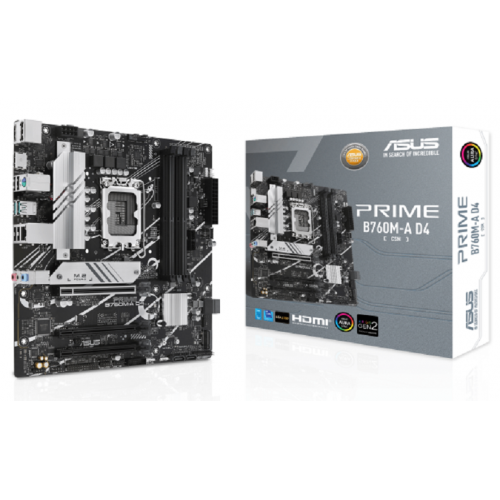 Placa de baza ASUS PRIME B760M-A D4-CSM, Intel B760, Socket 1700, mATX