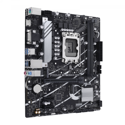 Placa de baza ASUS PRIME B760M-K D4, Intel B760, Socket 1700, mATX